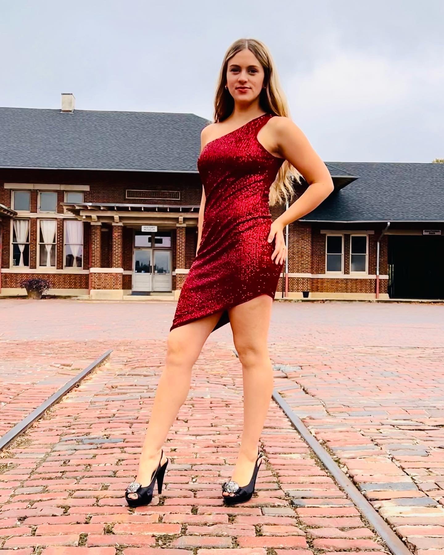 Red Hot MaMa Sequin Dress - thepaisleyfig